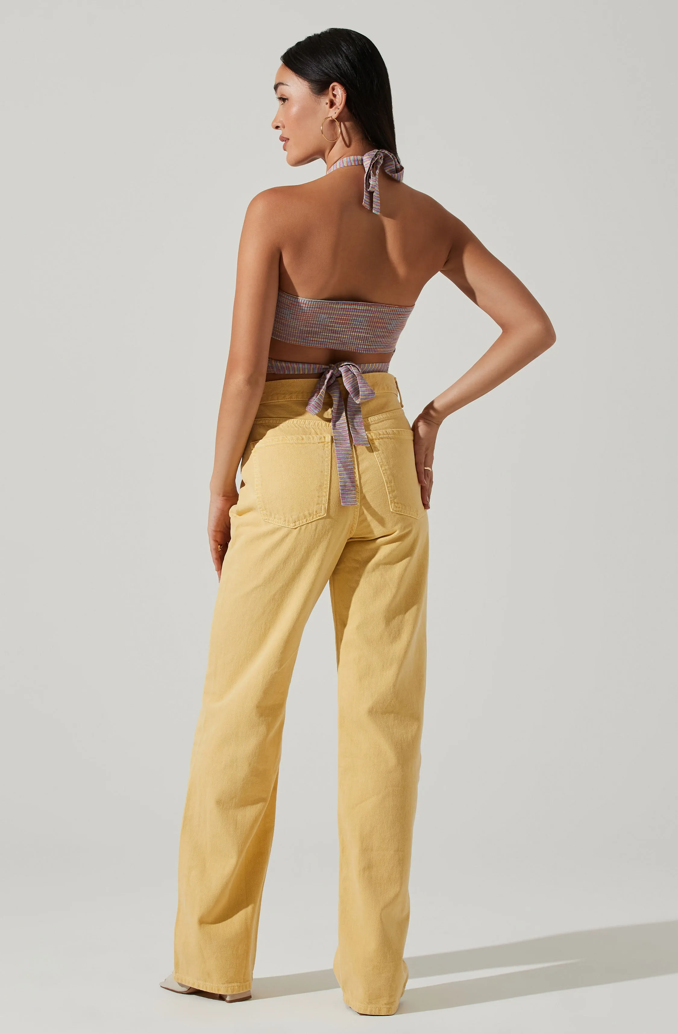 Adina Sweater Knit Striped Halter Top sold by Astr product image thumbnail 3