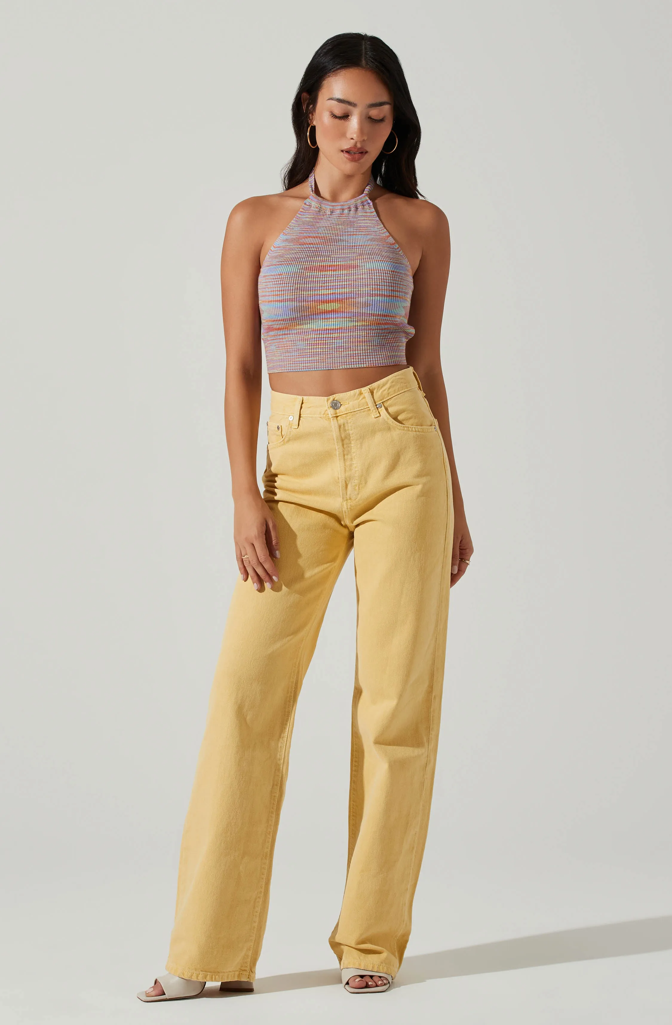 Adina Sweater Knit Striped Halter Top sold by Astr product image thumbnail 2