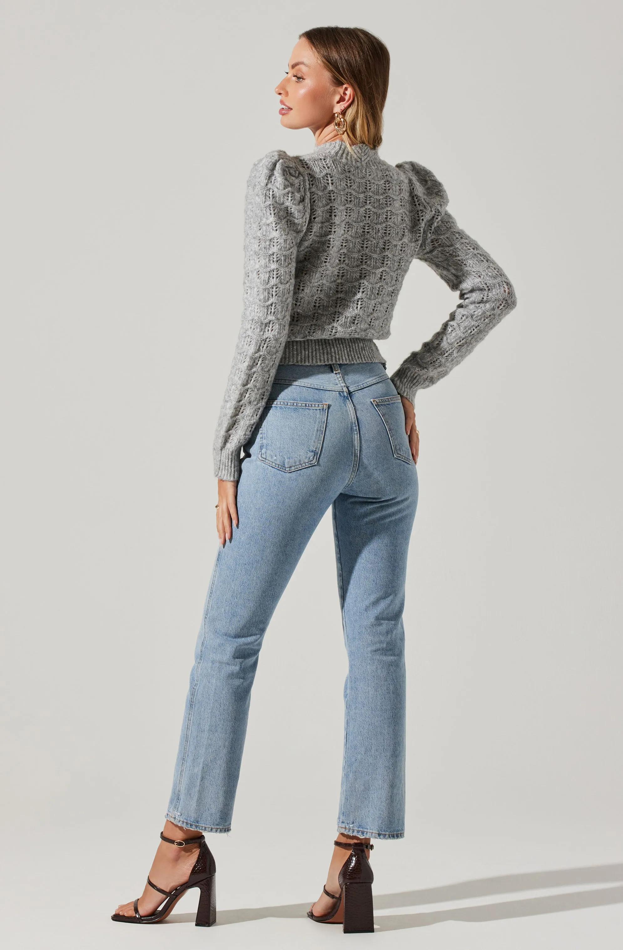 Puff Sleeve Sweater sold by Astr product image thumbnail 5