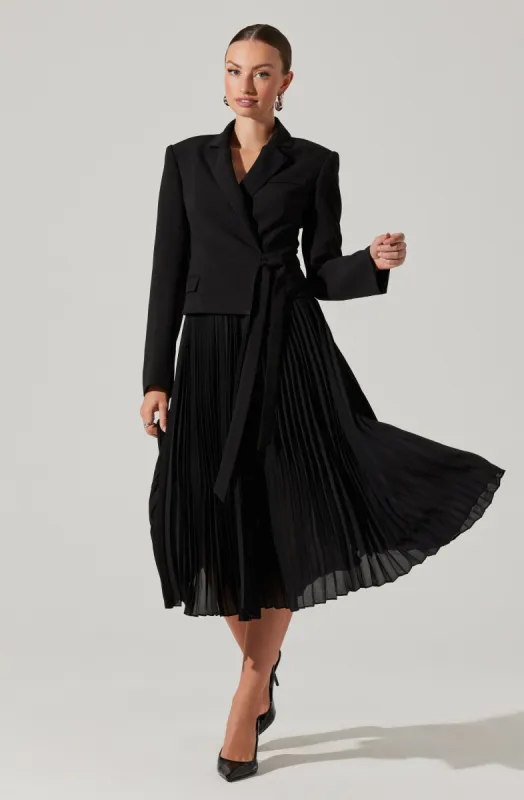 Sekani Mixed Media Wrap Dress sold by Astr
