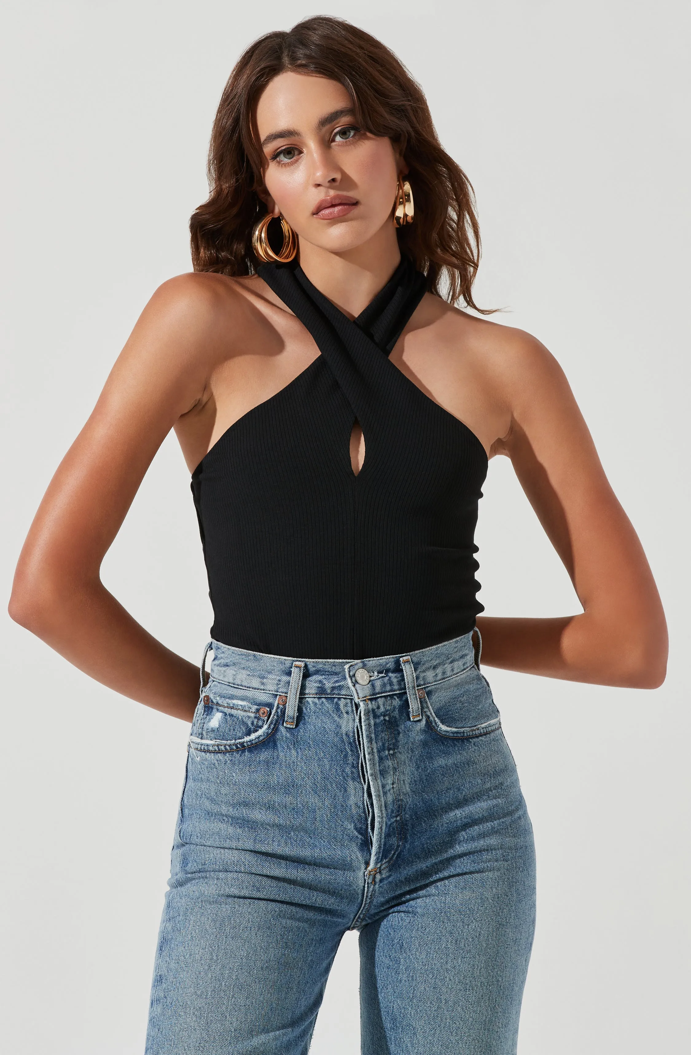 Priya Halter Bodysuit sold by Astr