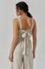 Linen Tie Back Jumpsuit sold by Astr