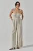 Linen Tie Back Jumpsuit sold by Astr