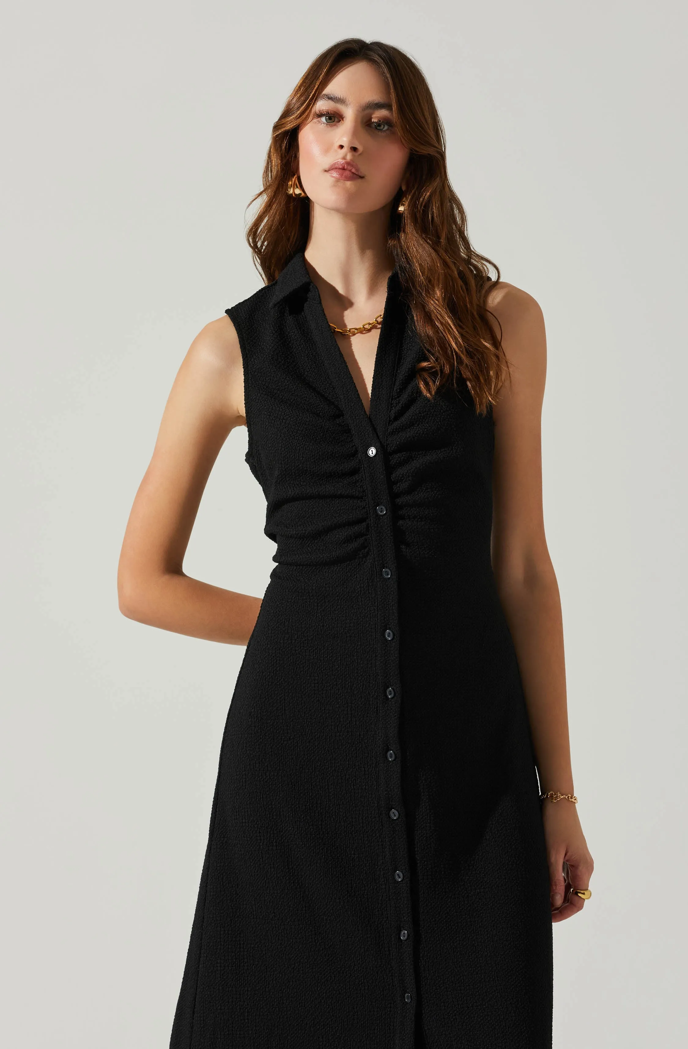 Back Cutout Sleeveless Midi Dress sold by Astr product image thumbnail 4