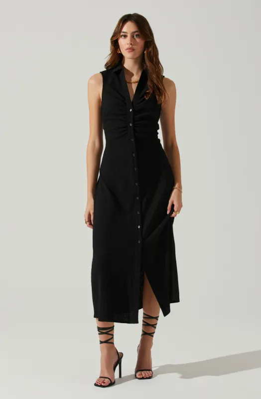 Back Cutout Sleeveless Midi Dress sold by Astr