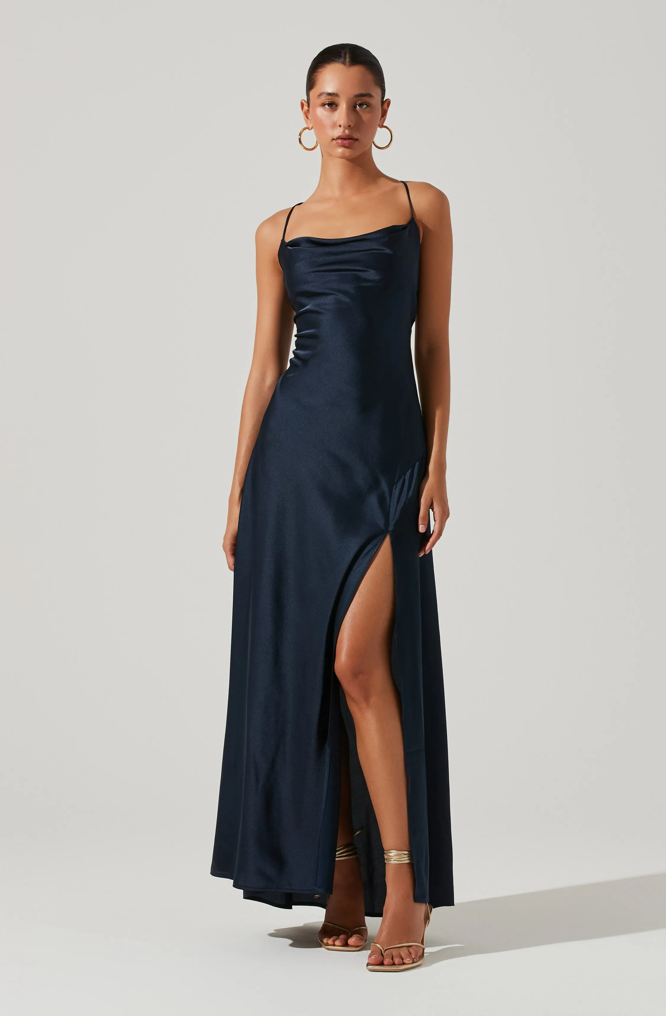 Palisades Cowl Neck Maxi Dress sold by Astr
