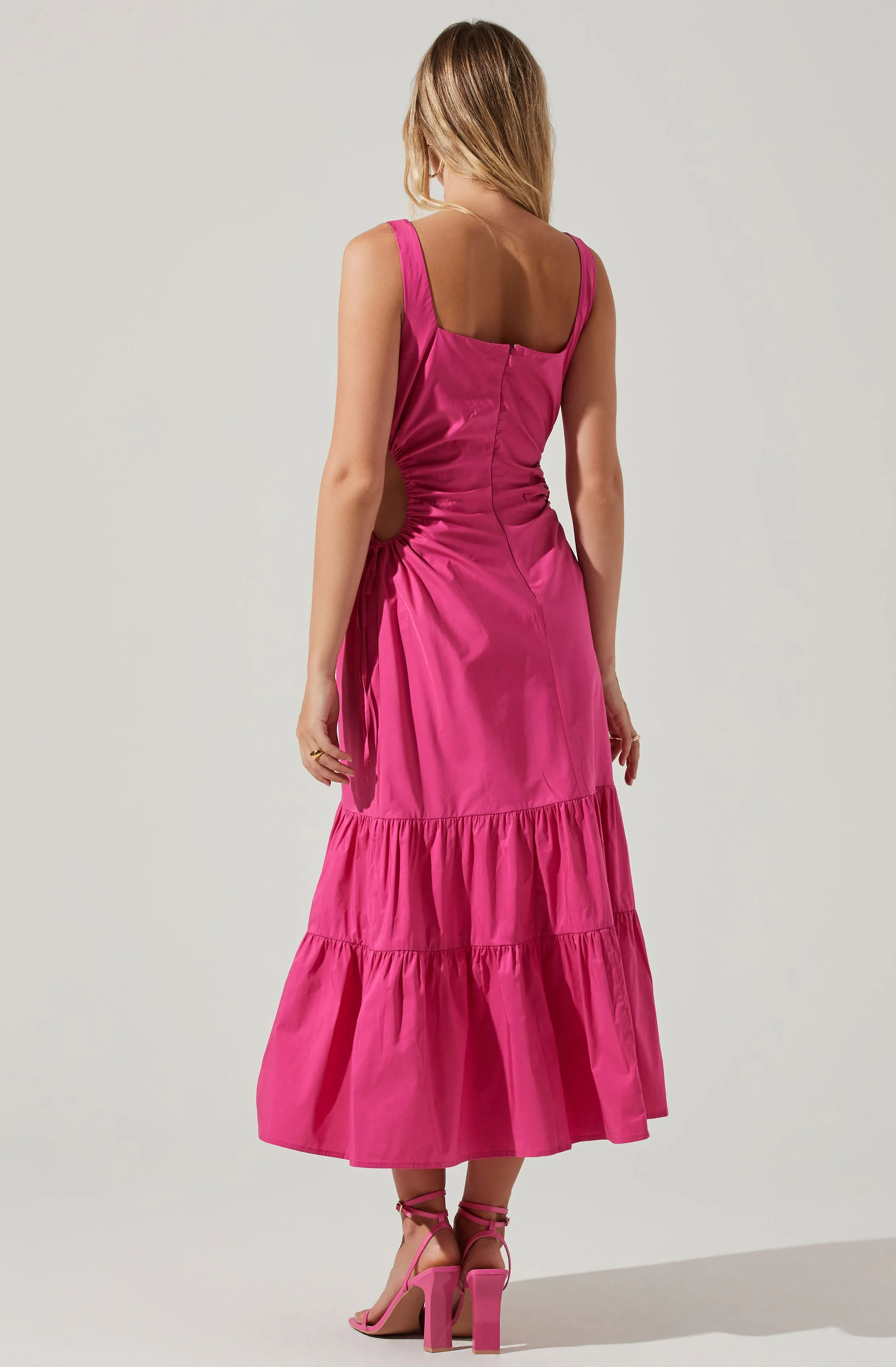 Bridget Side Cutout Tiered Midi Dress sold by Astr product image thumbnail 5