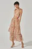 Tiered Plisse Maxi Skirt sold by Astr
