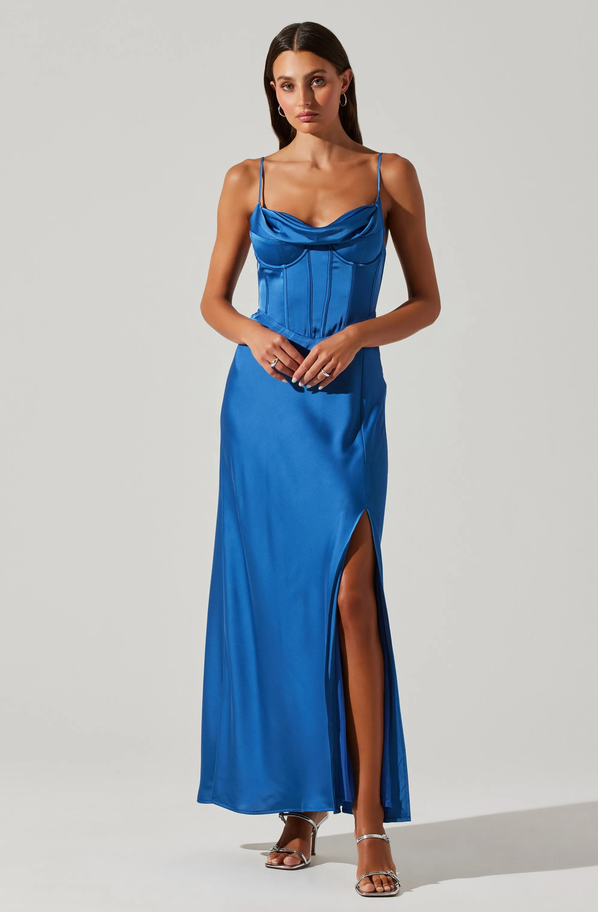 Cannes Satin Bustier Maxi Dress sold by Astr product image thumbnail 3