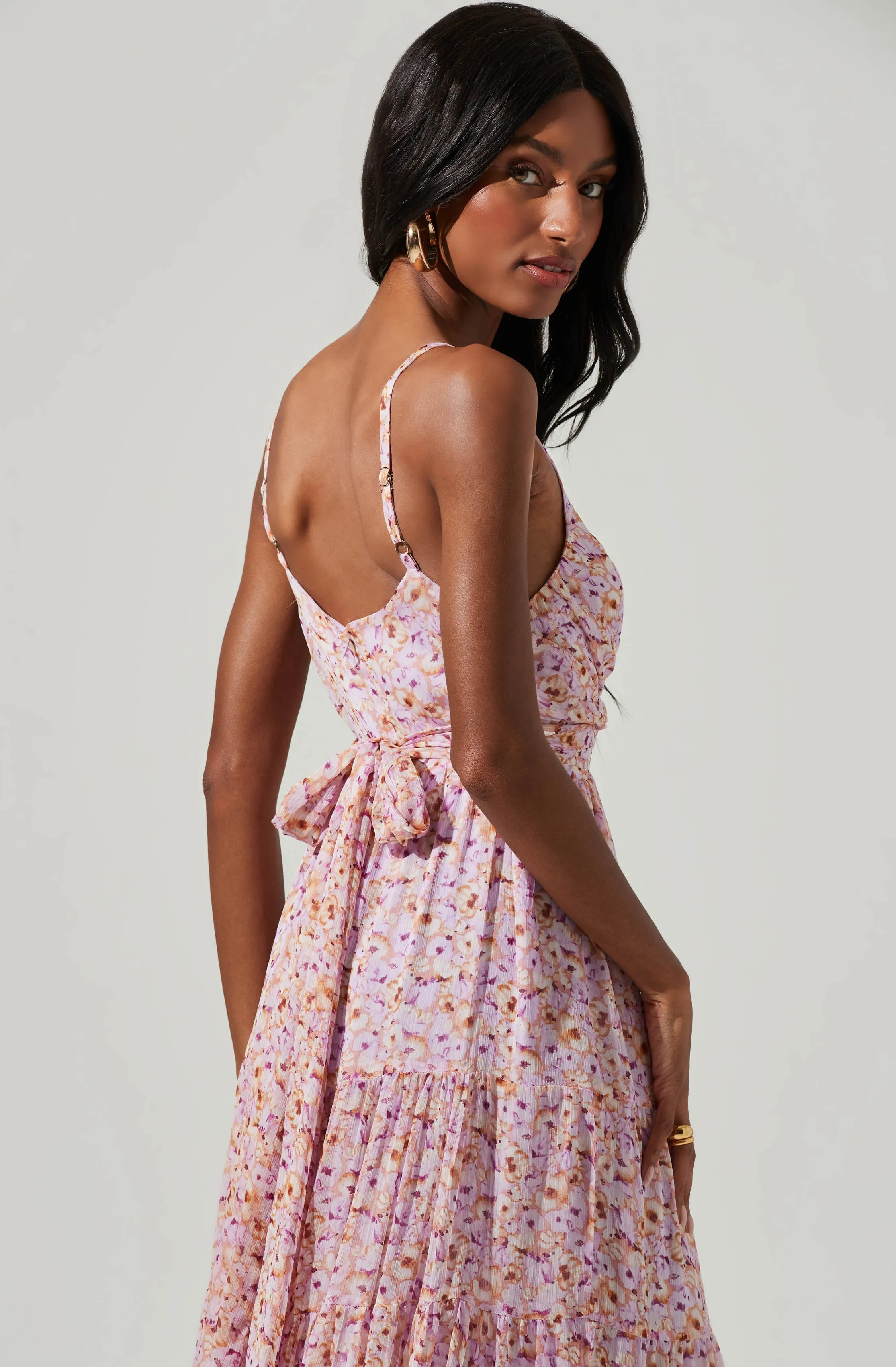 Elsa Floral Front Slit Maxi Dress sold by Astr product image thumbnail 3