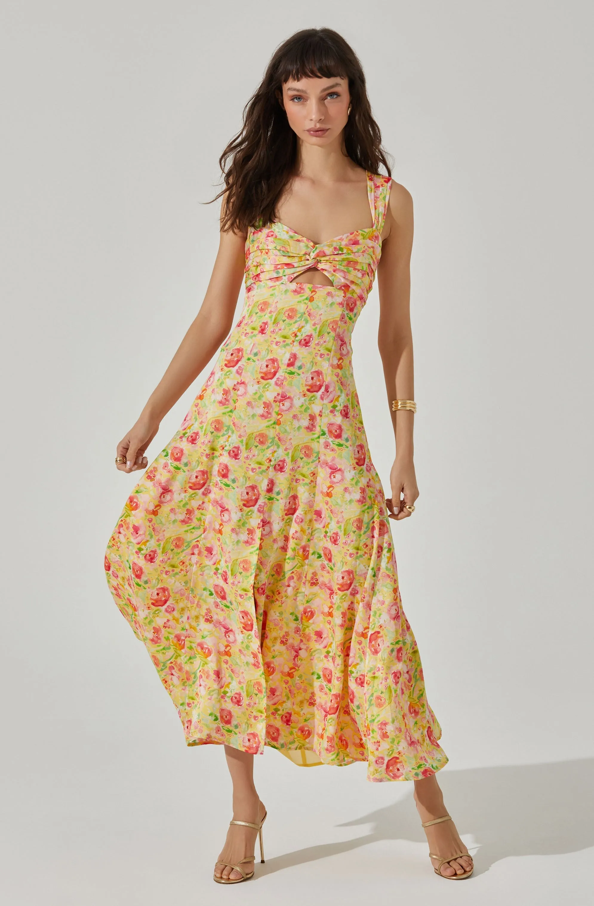 Twist Bust Midi Dress sold by Astr