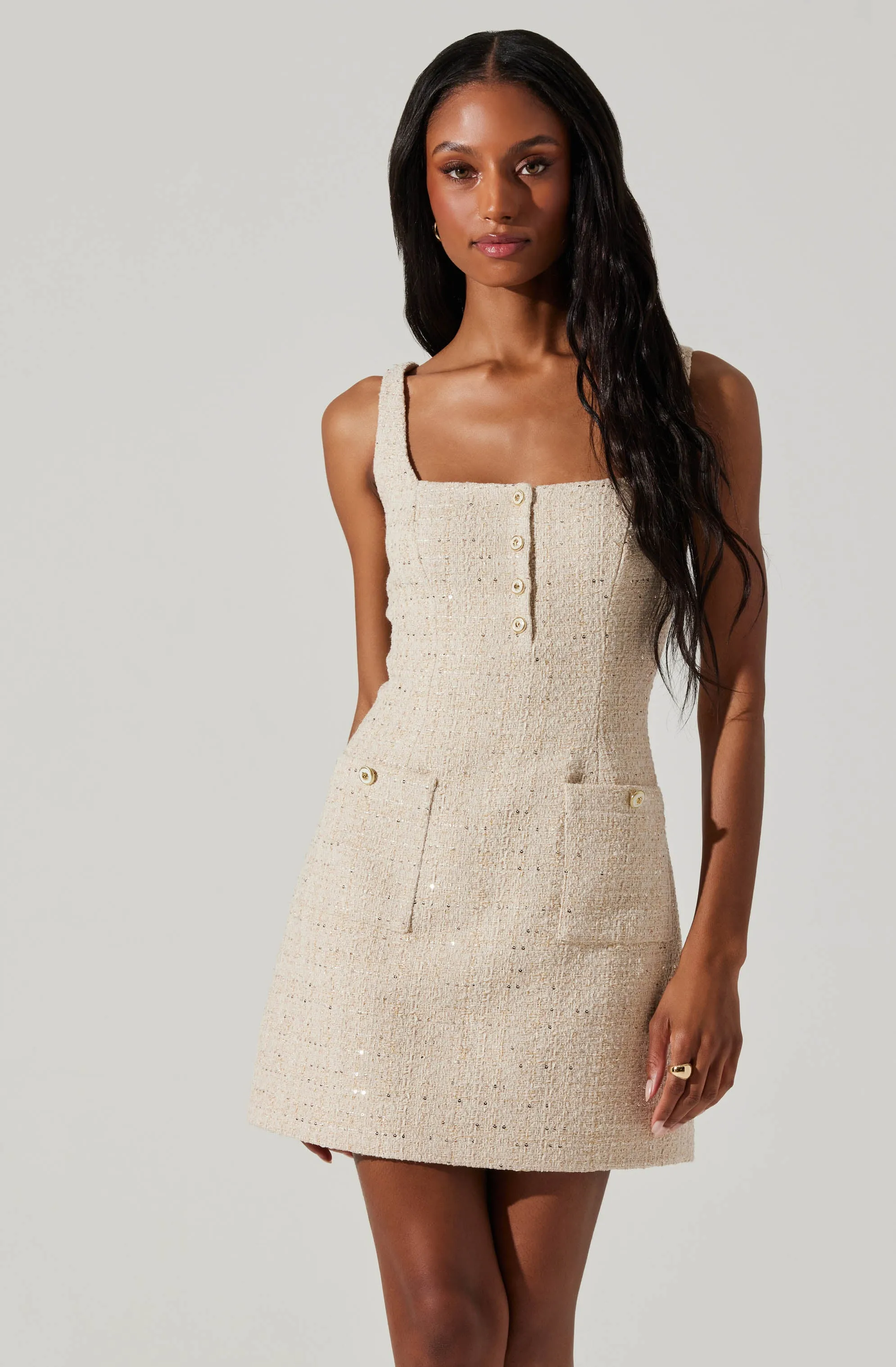 Deanna Tweed Mini Dress sold by Astr product image thumbnail 2