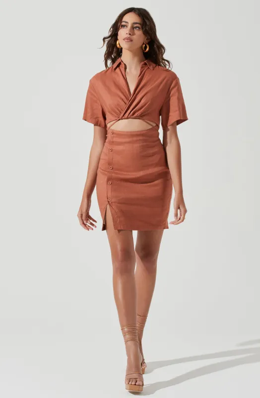 Fresca Cutout Mini Dress sold by Astr