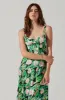 Satin Corset Floral Maxi Dress sold by Astr