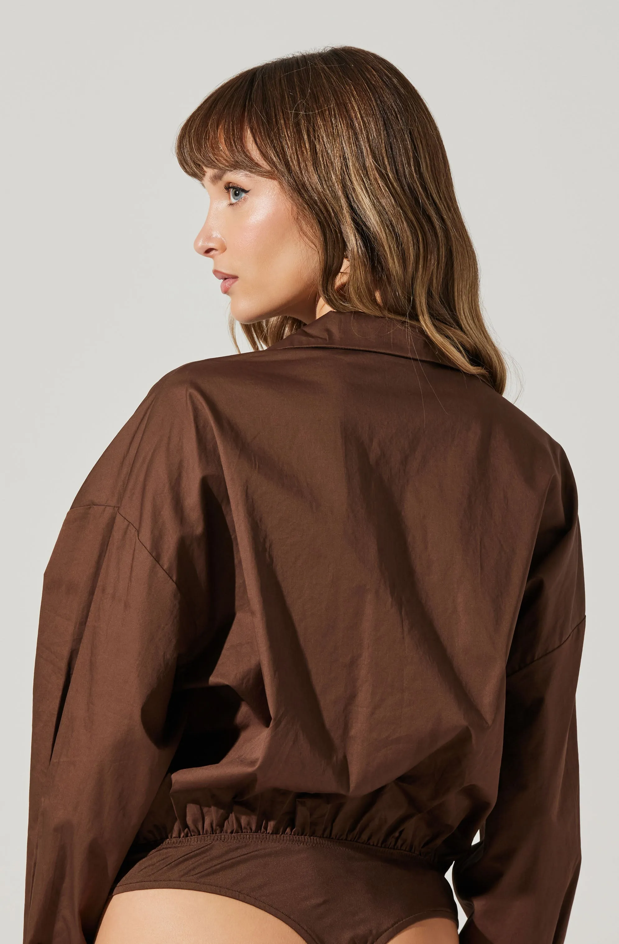 Sahana Button-Up Shirt Bodysuit sold by Astr product image thumbnail 4