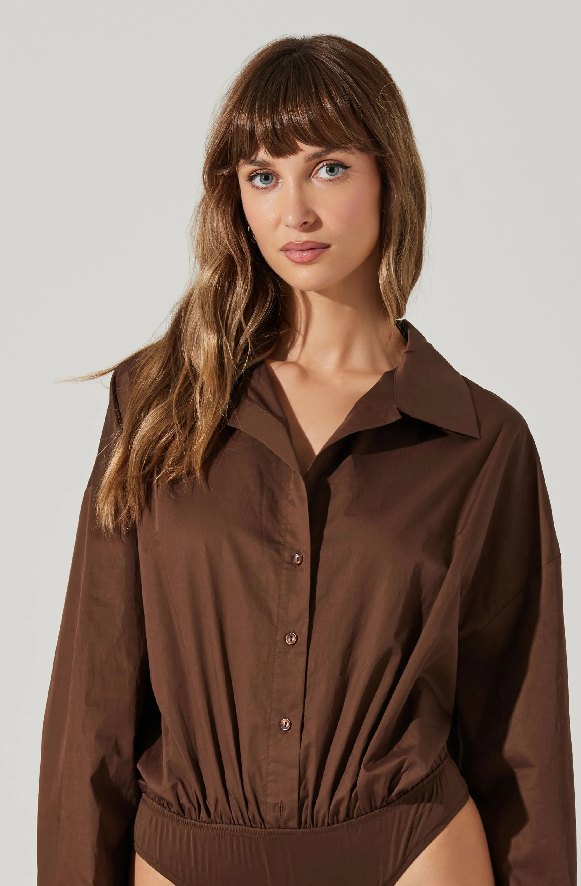 Sahana Button-Up Shirt Bodysuit sold by Astr product image thumbnail 3
