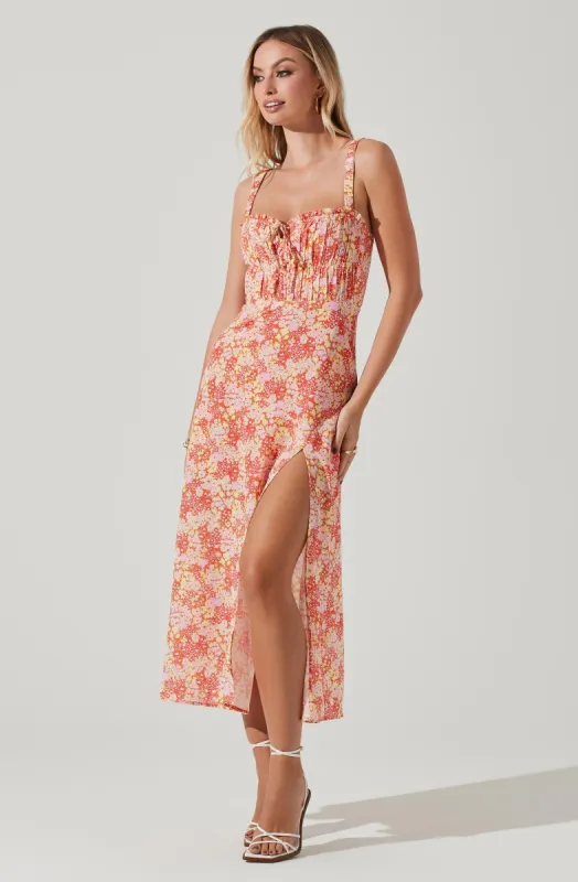 Elsie Floral Midi Dress sold by Astr