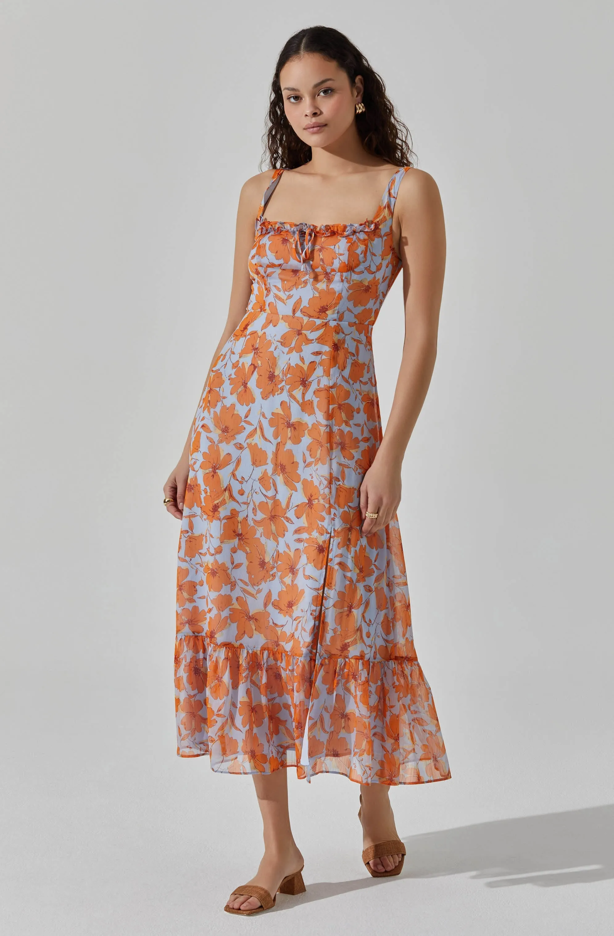 Square Neck Midi Dress sold by Astr