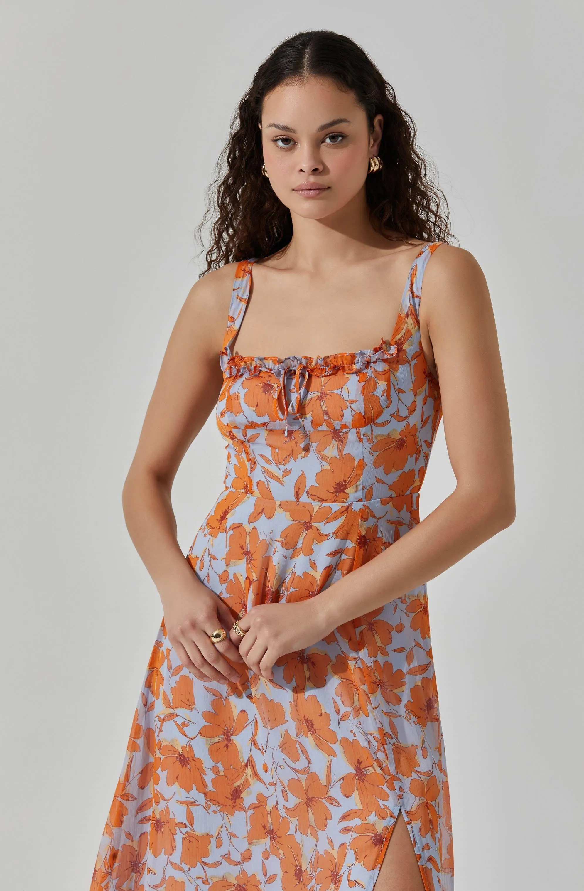 Square Neck Midi Dress sold by Astr product image thumbnail 2