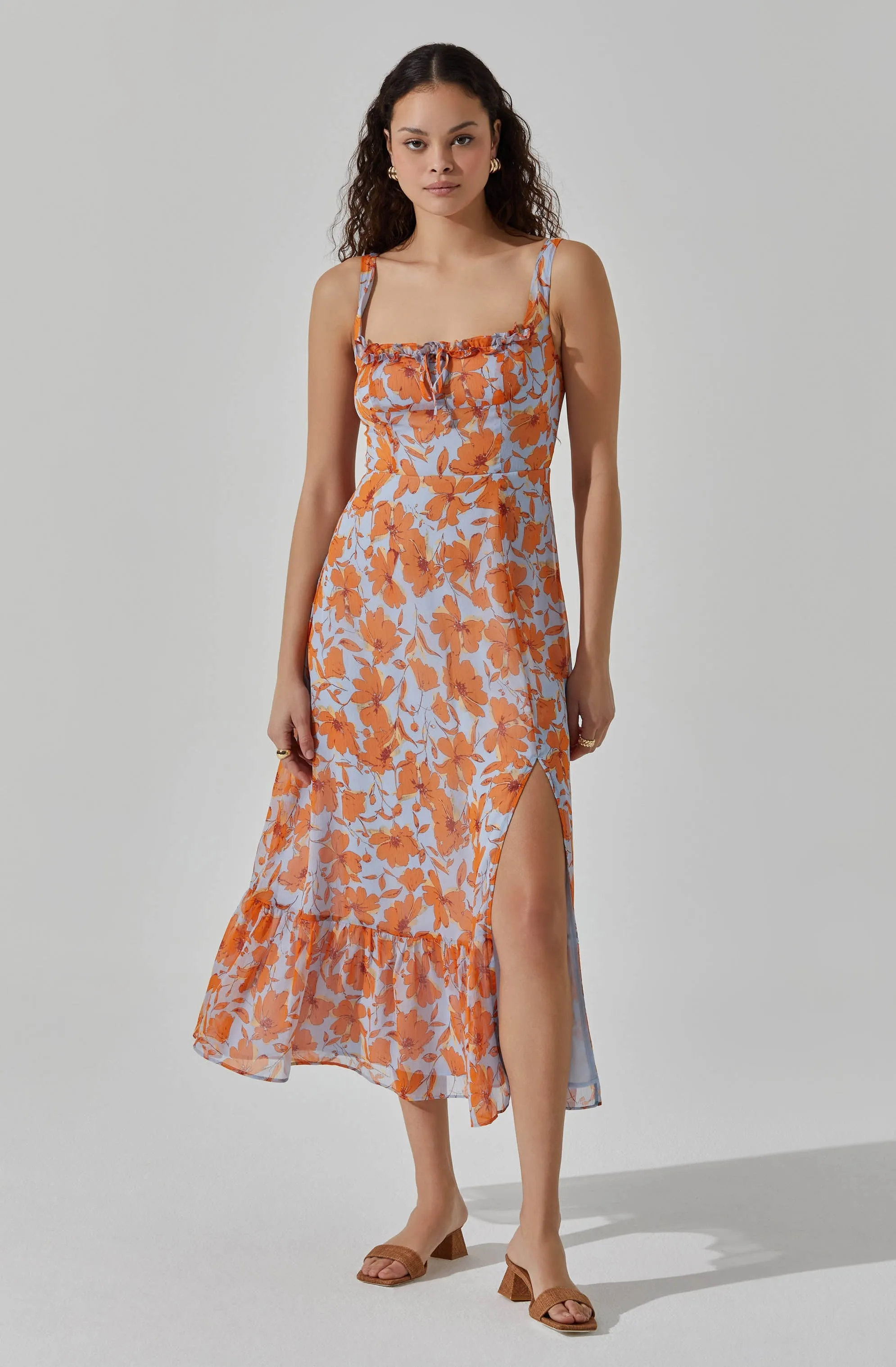 Square Neck Midi Dress sold by Astr product image thumbnail 3