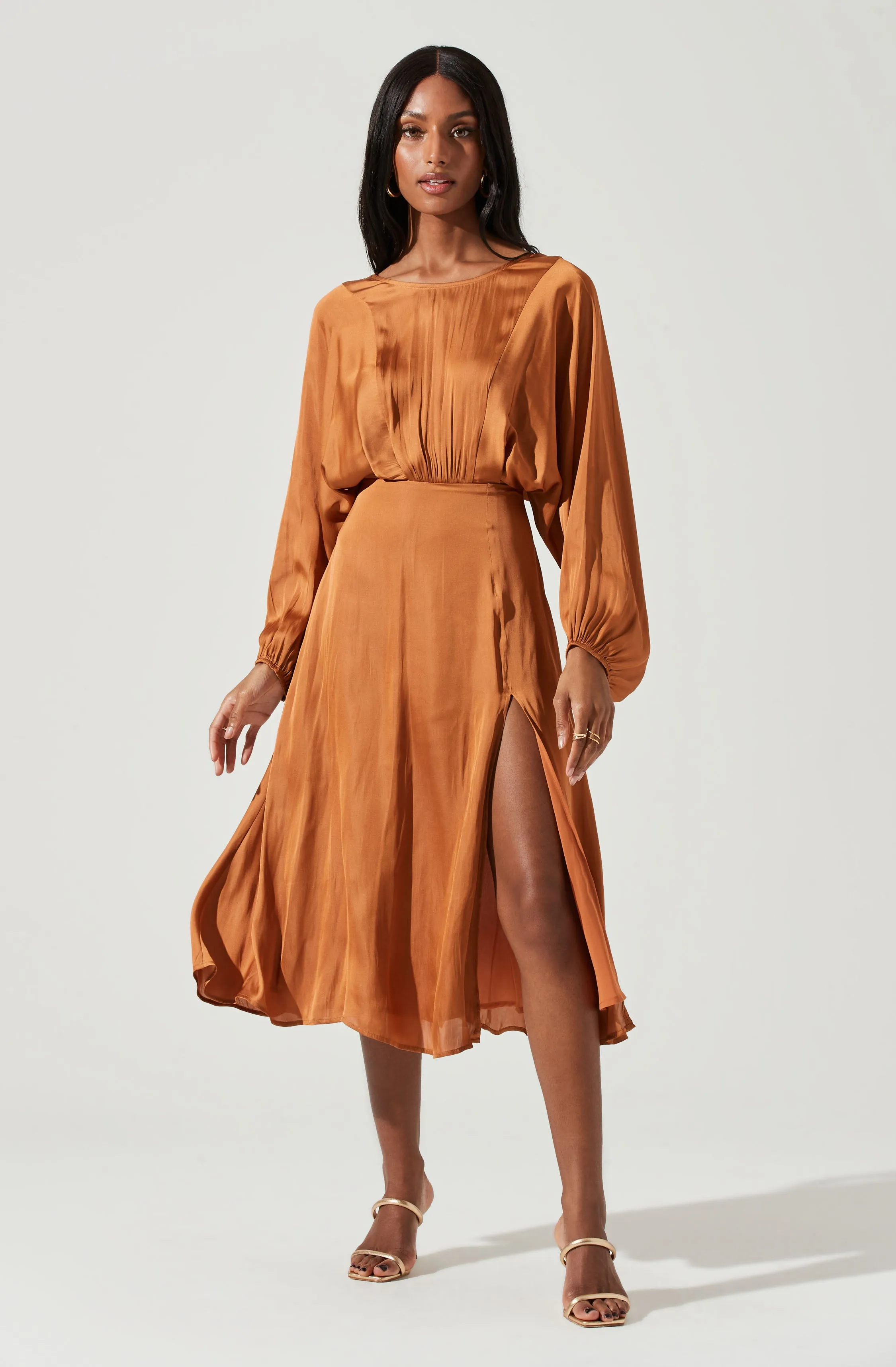 Marin Dolman Sleeve Midi Dress sold by Astr product image thumbnail 3