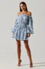 Sabine Off Shoulder Floral Mini Dress sold by Astr