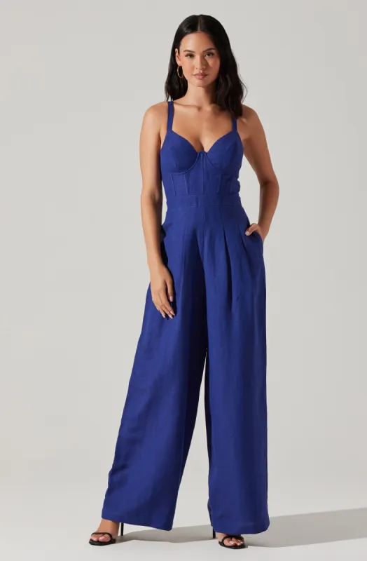 Caspar Wide Leg Jumpsuit sold by Astr