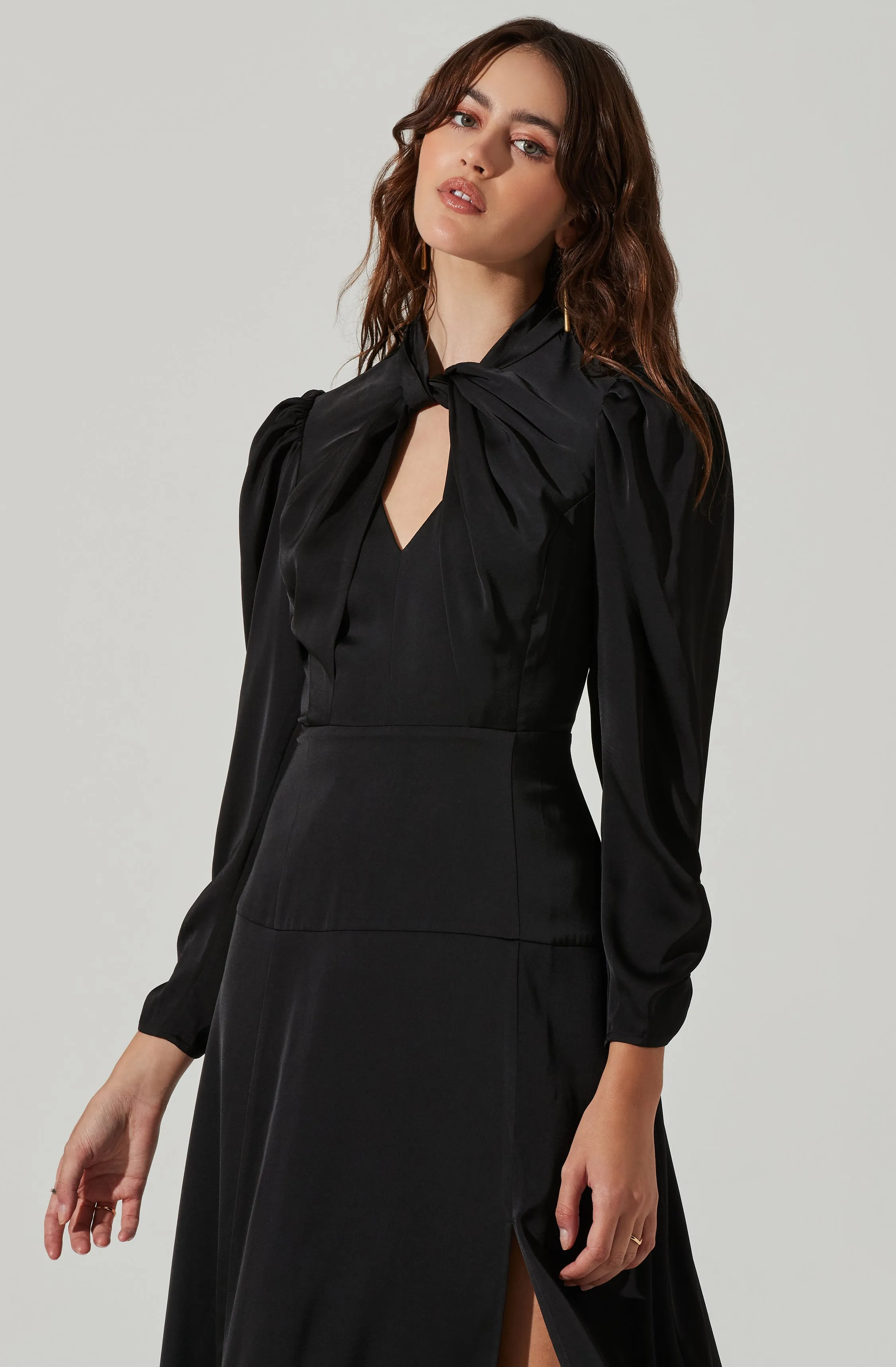 Twist Mock Neck Midi Dress sold by Astr product image thumbnail 4