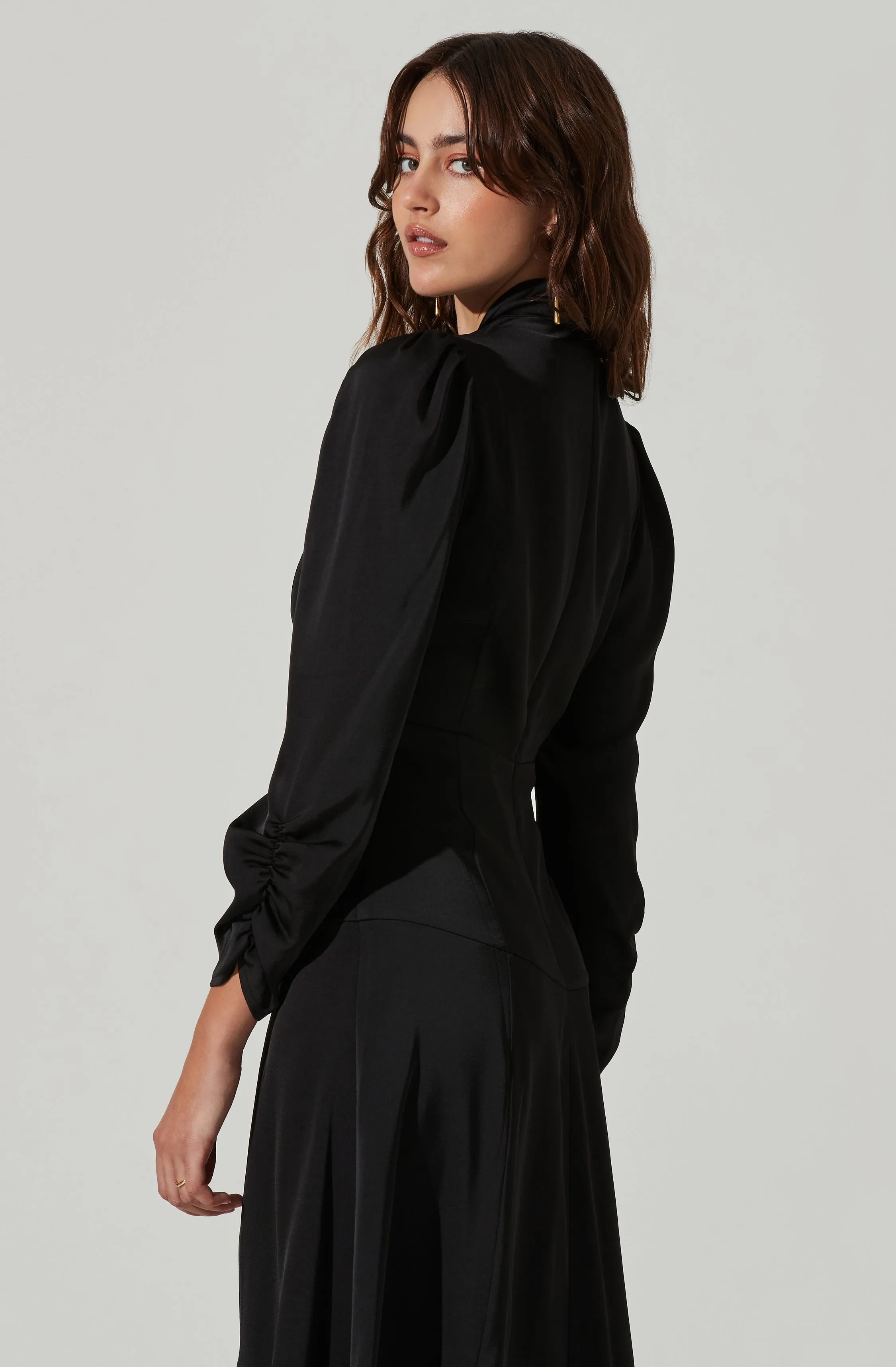 Twist Mock Neck Midi Dress sold by Astr product image thumbnail 5