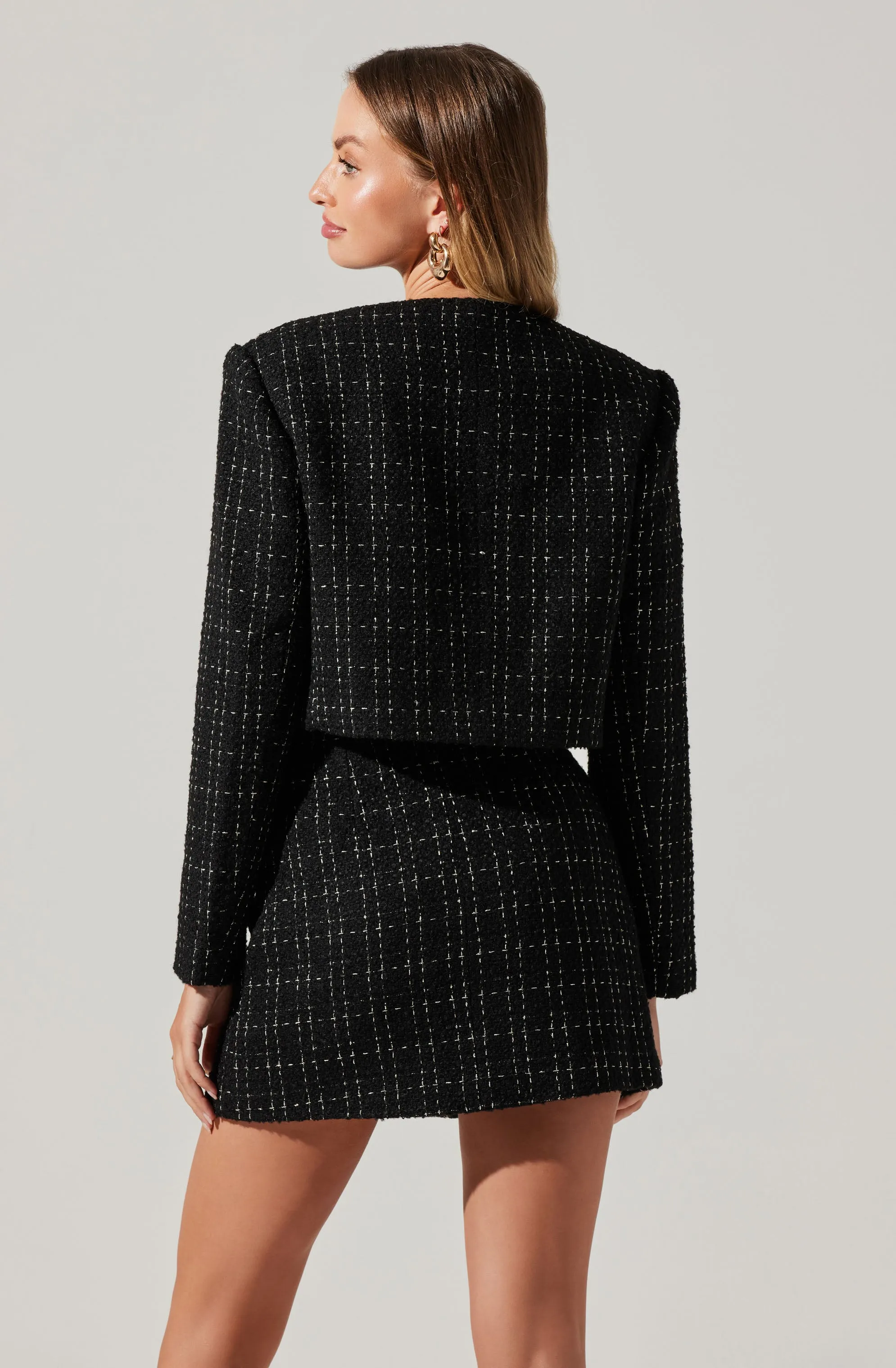 Covina Tweed Cropped Jacket sold by Astr product image thumbnail 5