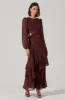 Biella Ruffle Floral Maxi Dress sold by Astr