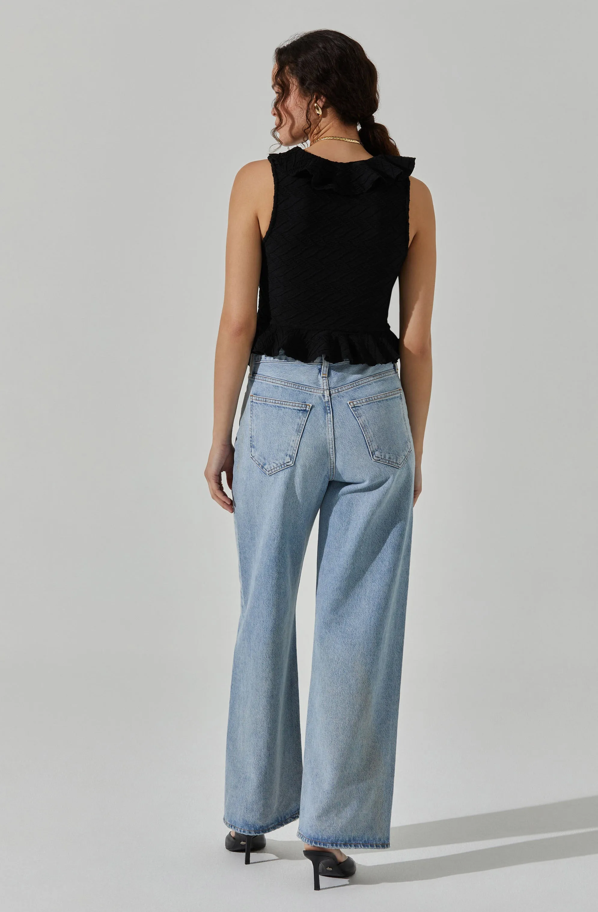 V-Neck Ruffle Top sold by Astr product image thumbnail 4