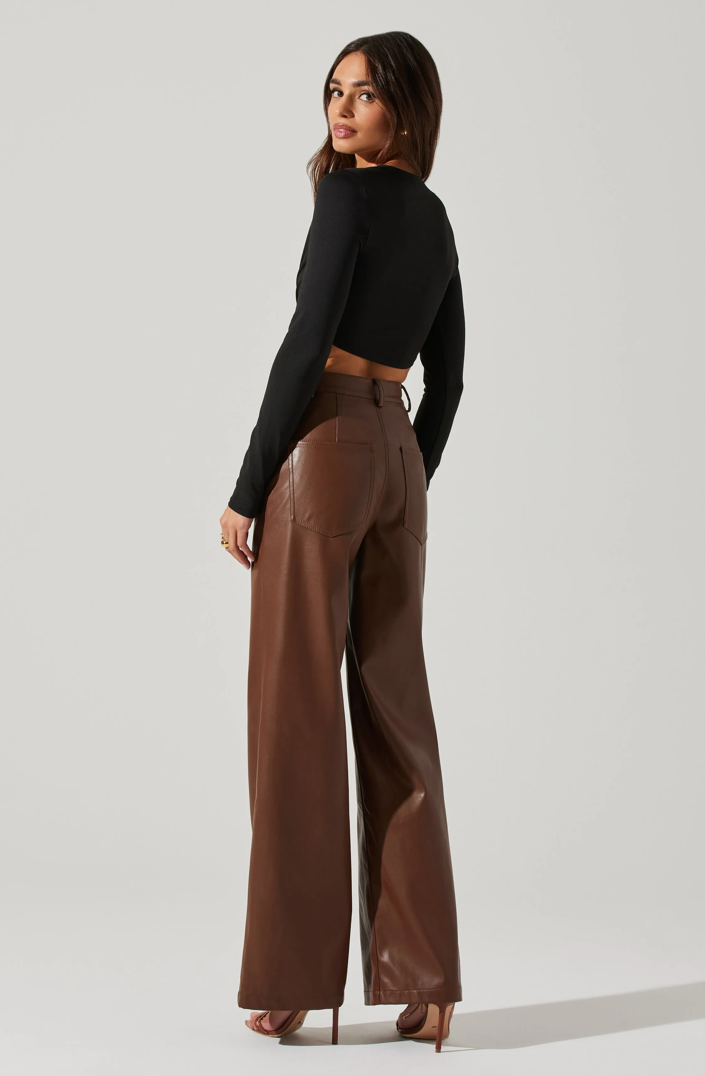 Kiara O-Ring Cutout Long Sleeve Bodysuit sold by Astr product image thumbnail 5