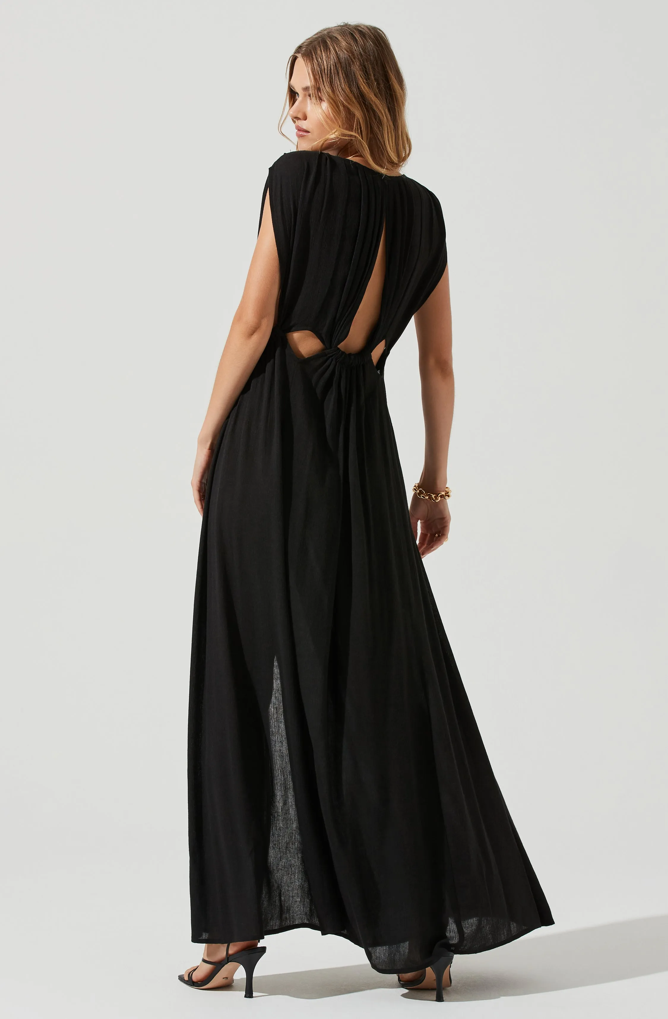 Octavia Plunge Neck Cutout Maxi Dress sold by Astr product image thumbnail 5