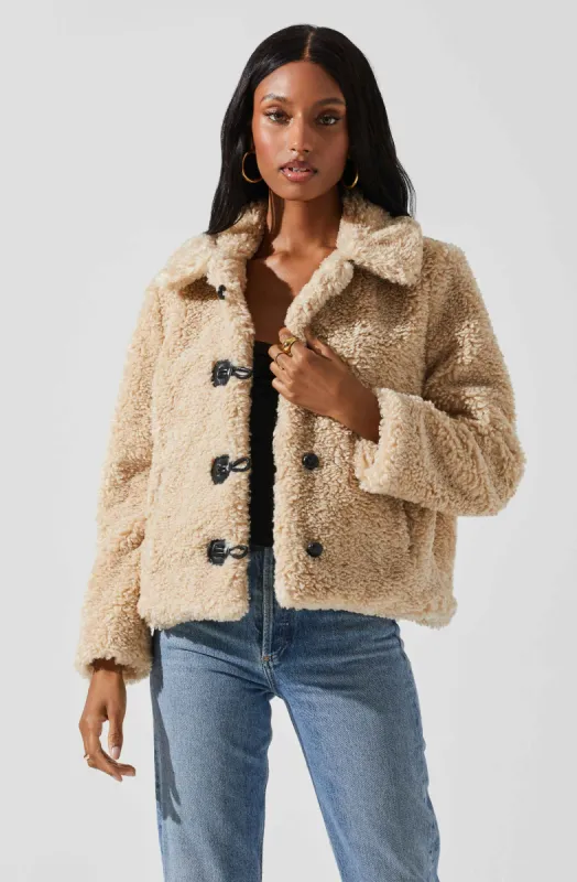 Miley Faux Sherpa Jacket made by Astr