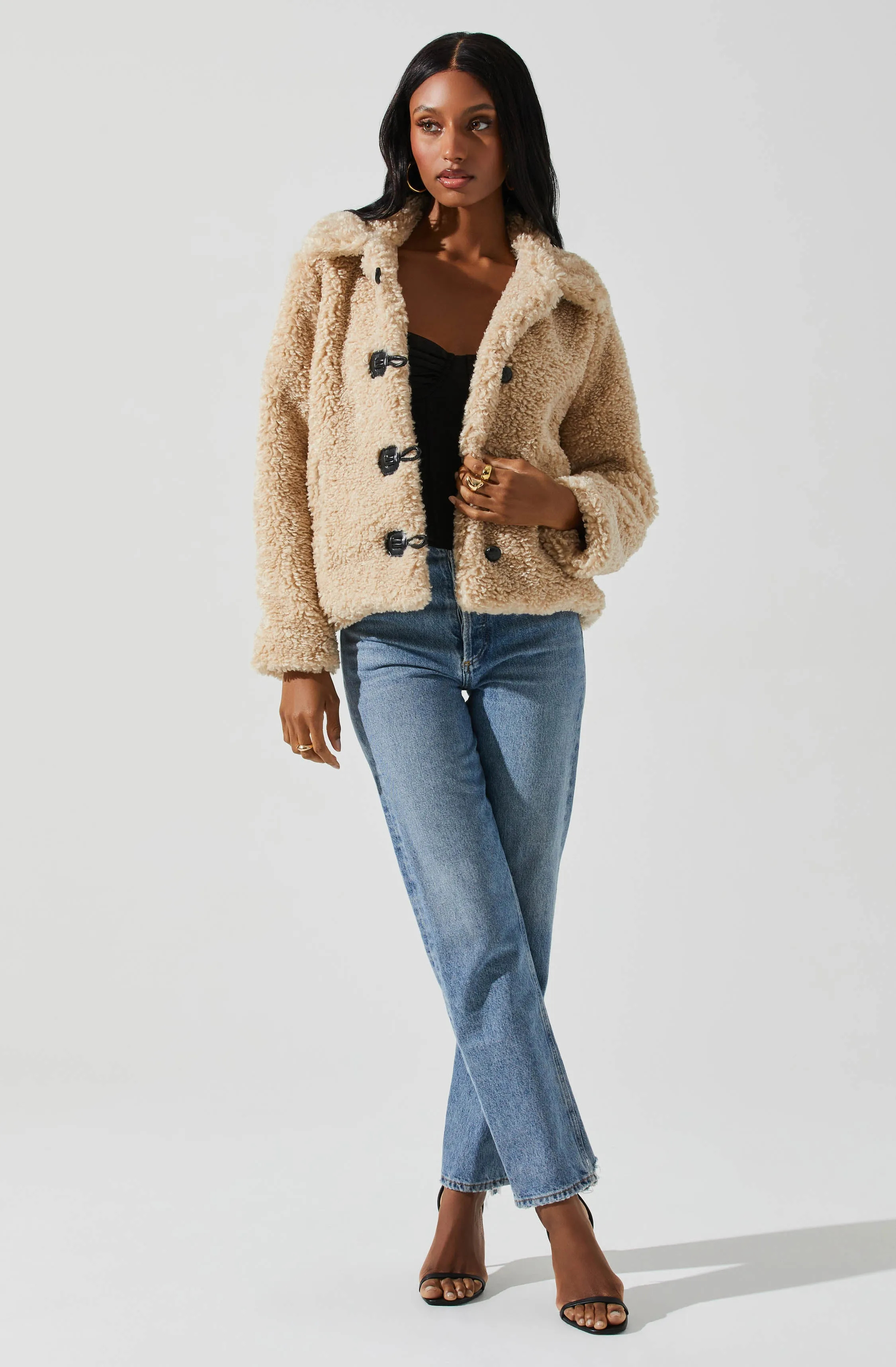 Miley Faux Sherpa Jacket sold by Astr product image thumbnail 4