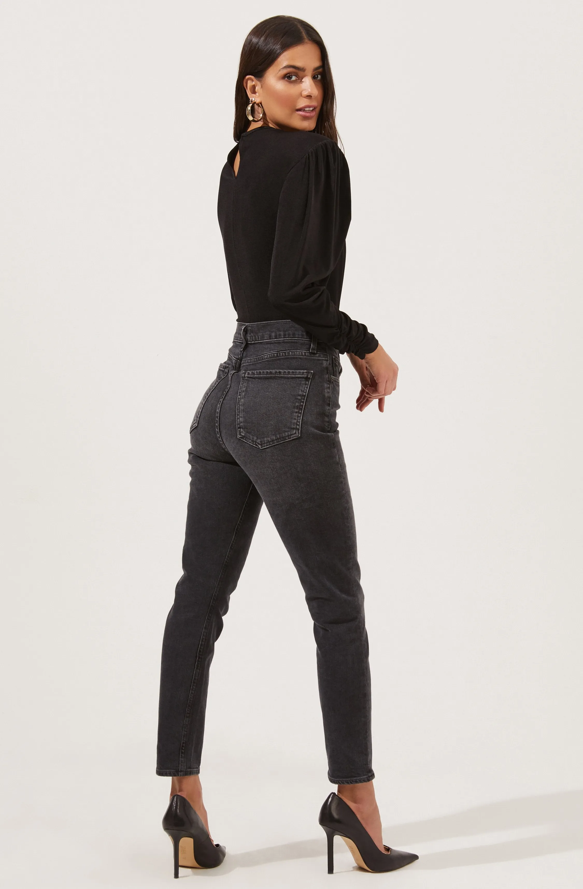 Beckinsale Draped Long Sleeve Bodysuit sold by Astr product image thumbnail 3