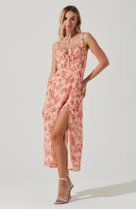 Elsie Floral Midi Dress sold by Astr