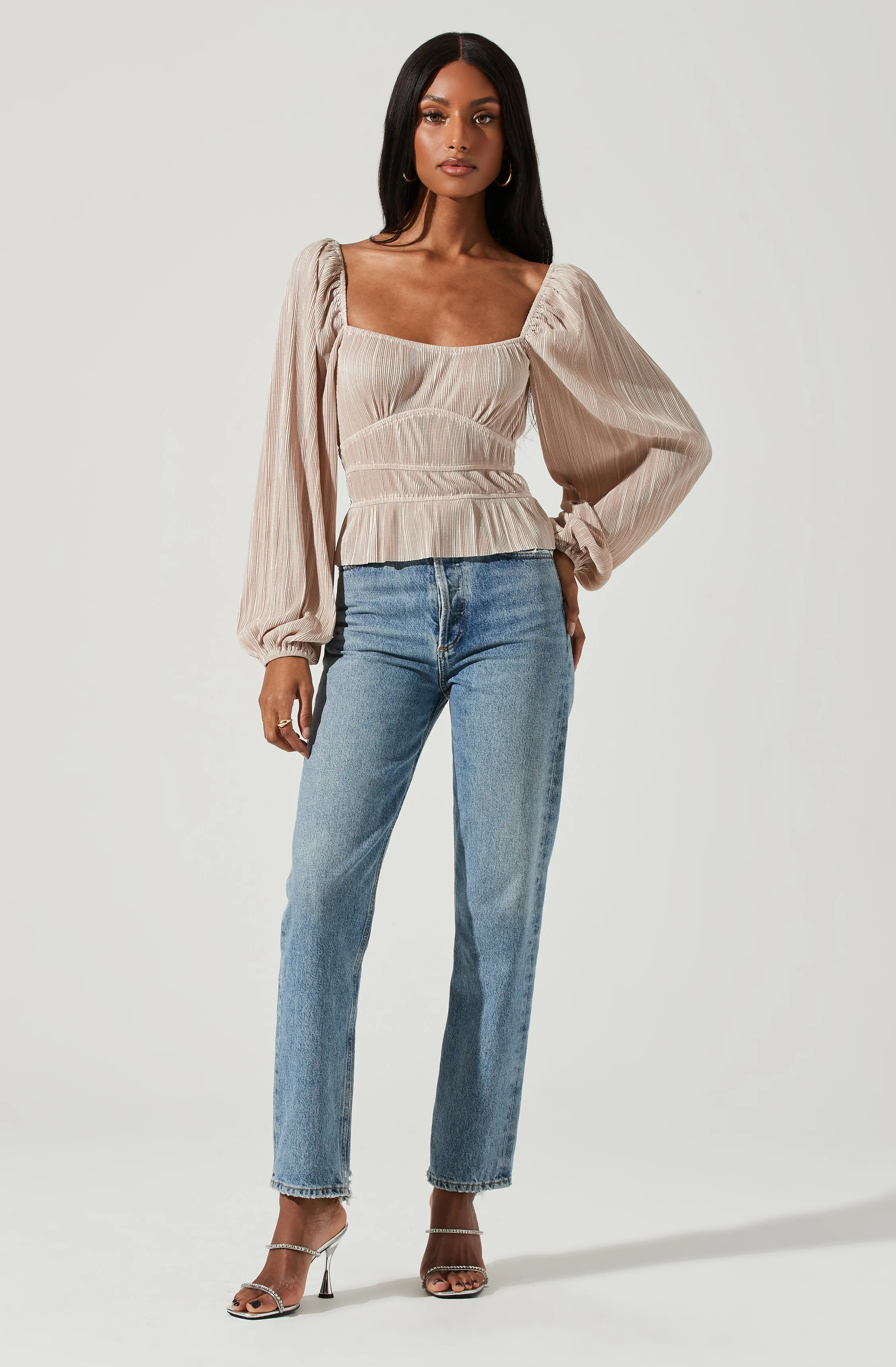 Ziva Plisse Long Sleeve Top sold by Astr product image thumbnail 2