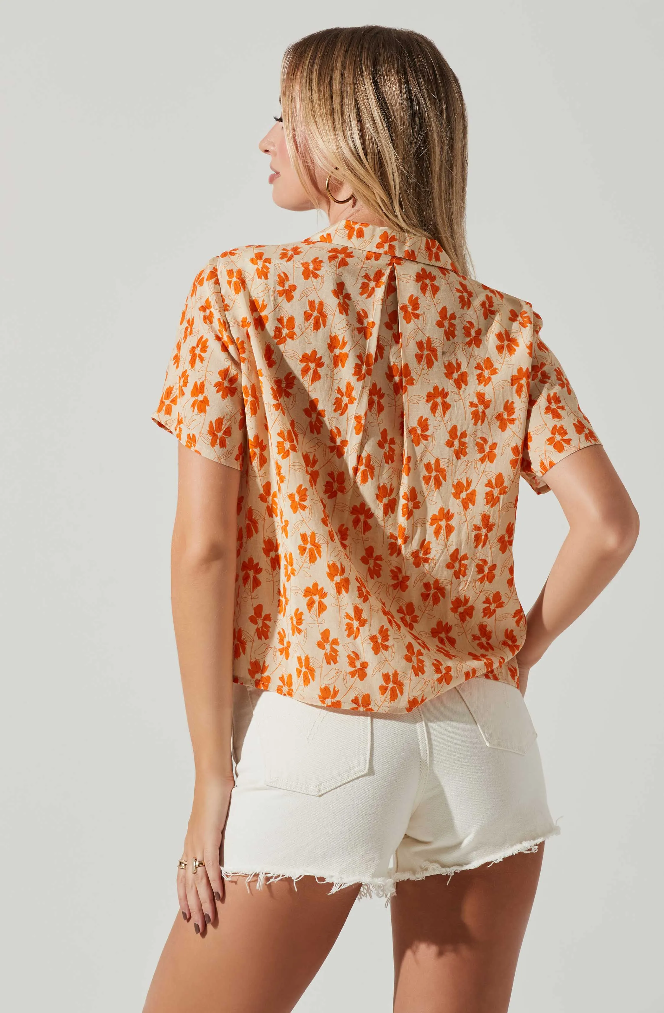 Tourist Floral Print Button Down Top sold by Astr product image thumbnail 5
