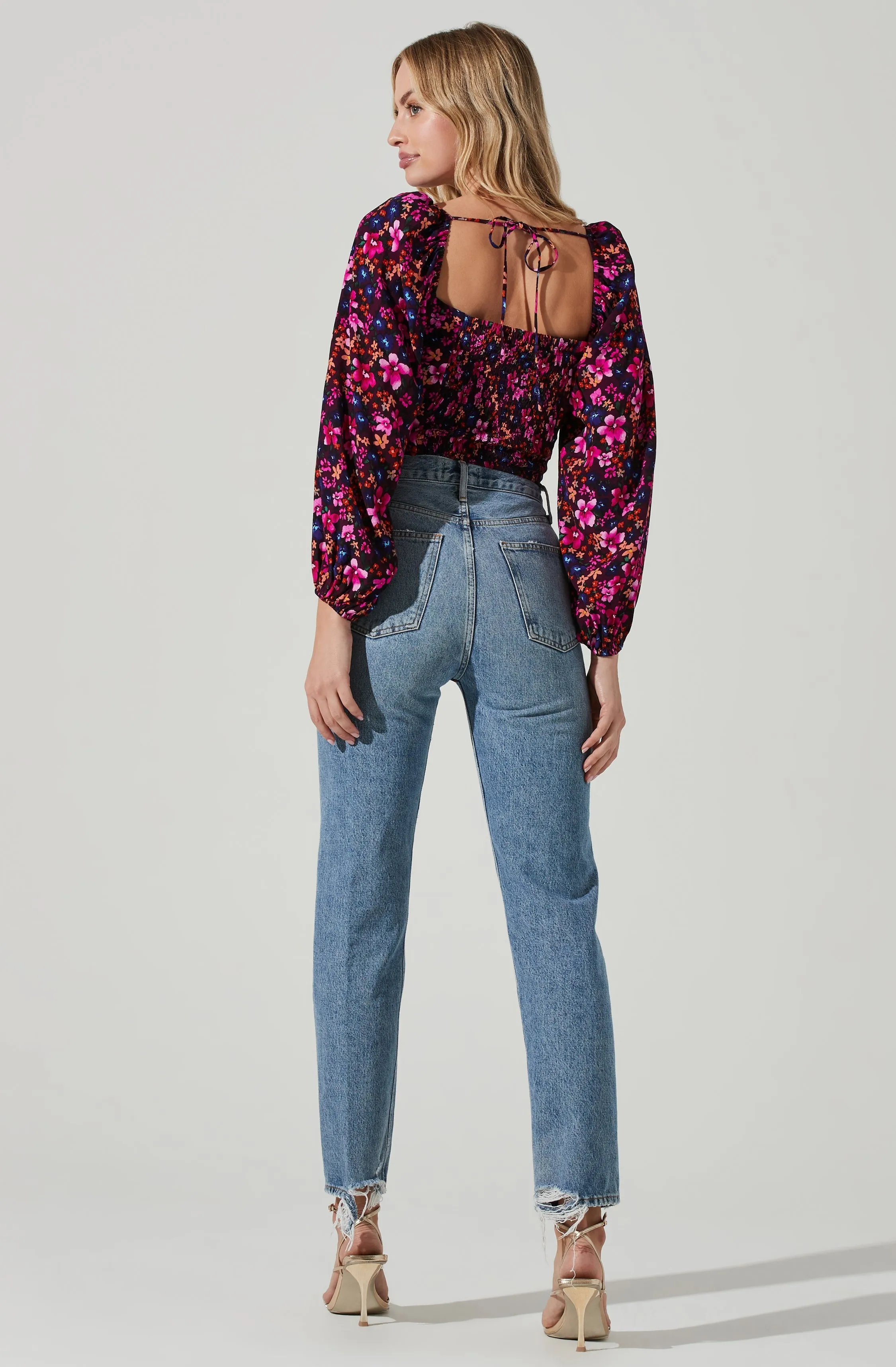 Edwina Floral Corset Long Sleeve Top sold by Astr product image thumbnail 3