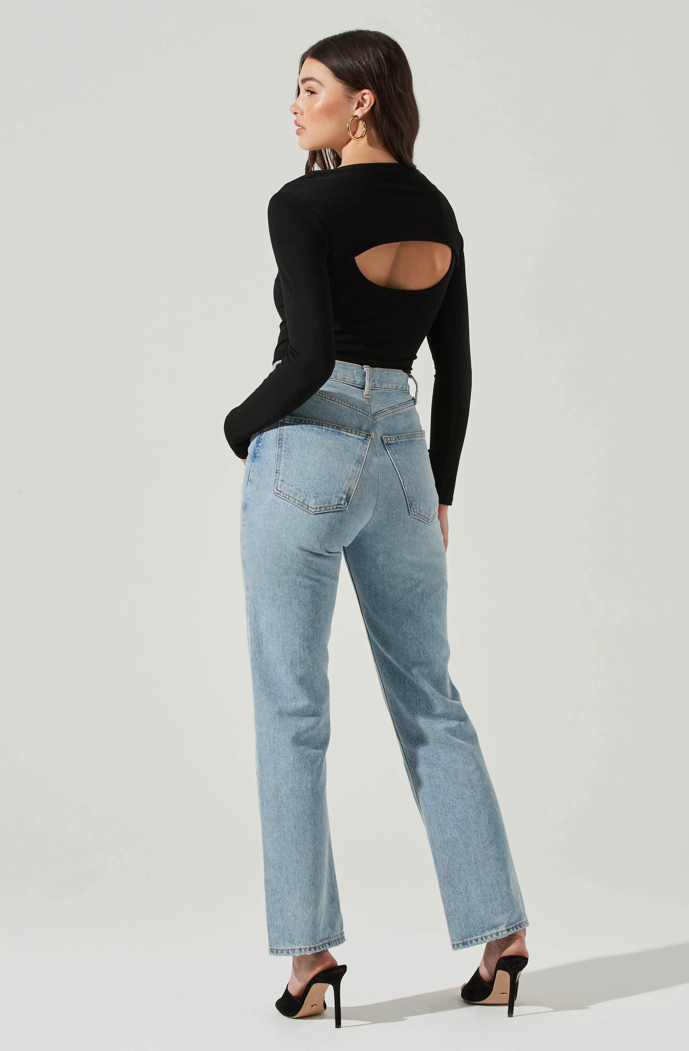 Long Sleeve Cutout Front Bodysuit sold by Astr product image thumbnail 5