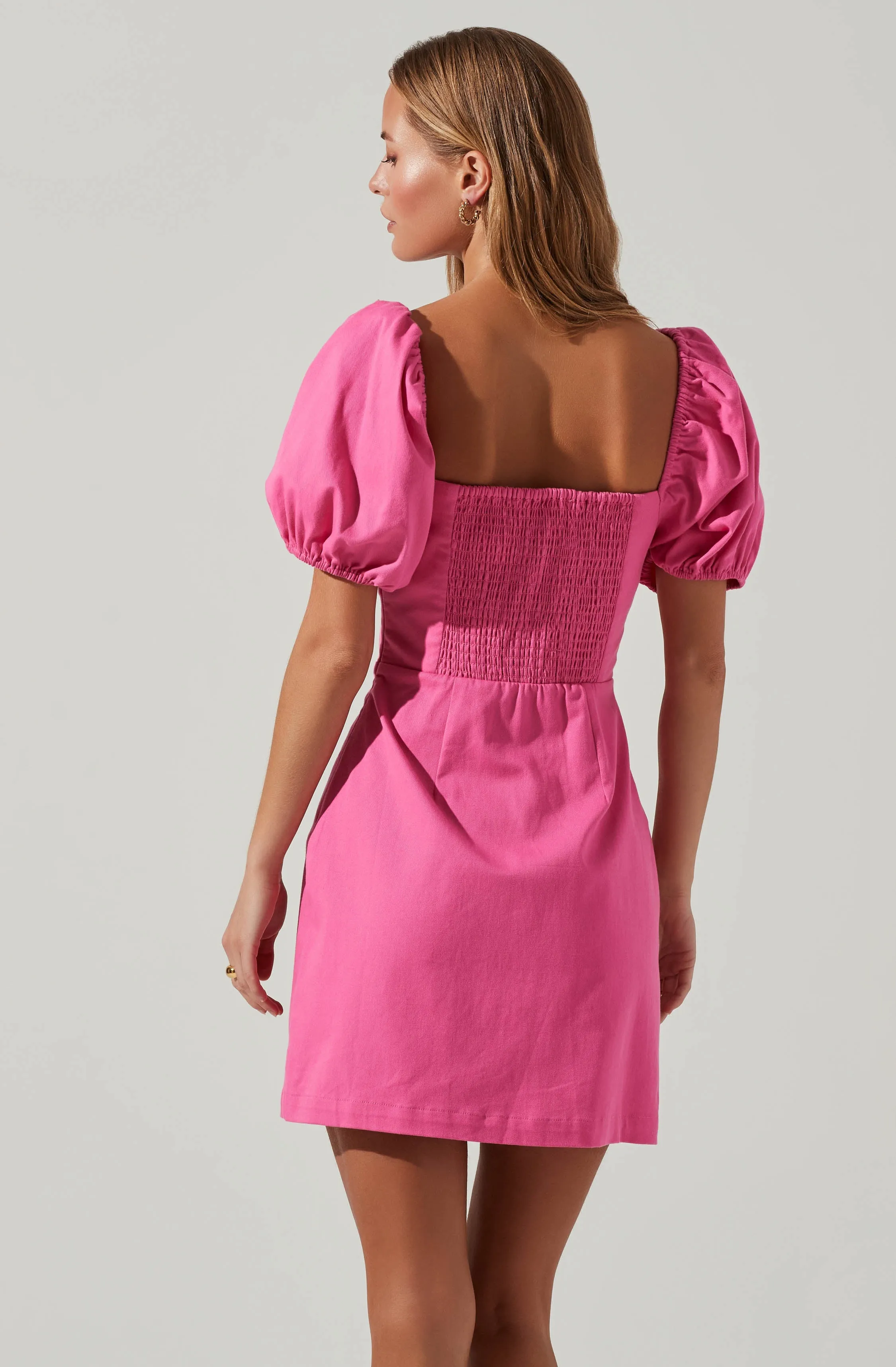 Kelilah Puff Sleeve Bustier Mini Dress sold by Astr product image thumbnail 5