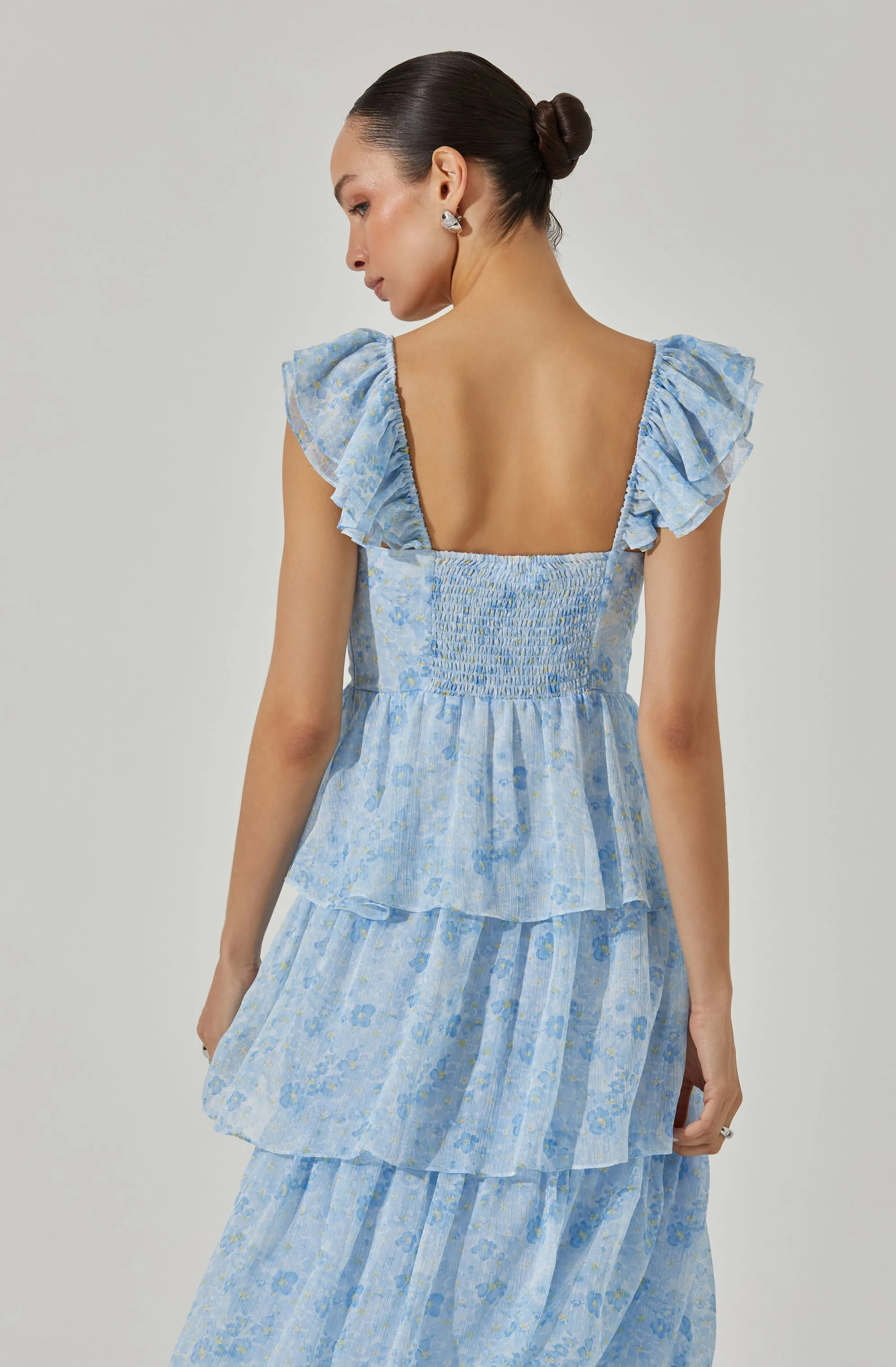 Midsummer Floral Tiered Maxi Dress sold by Astr product image thumbnail 5