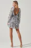 Carina Floral Open Back Mini Dress sold by Astr
