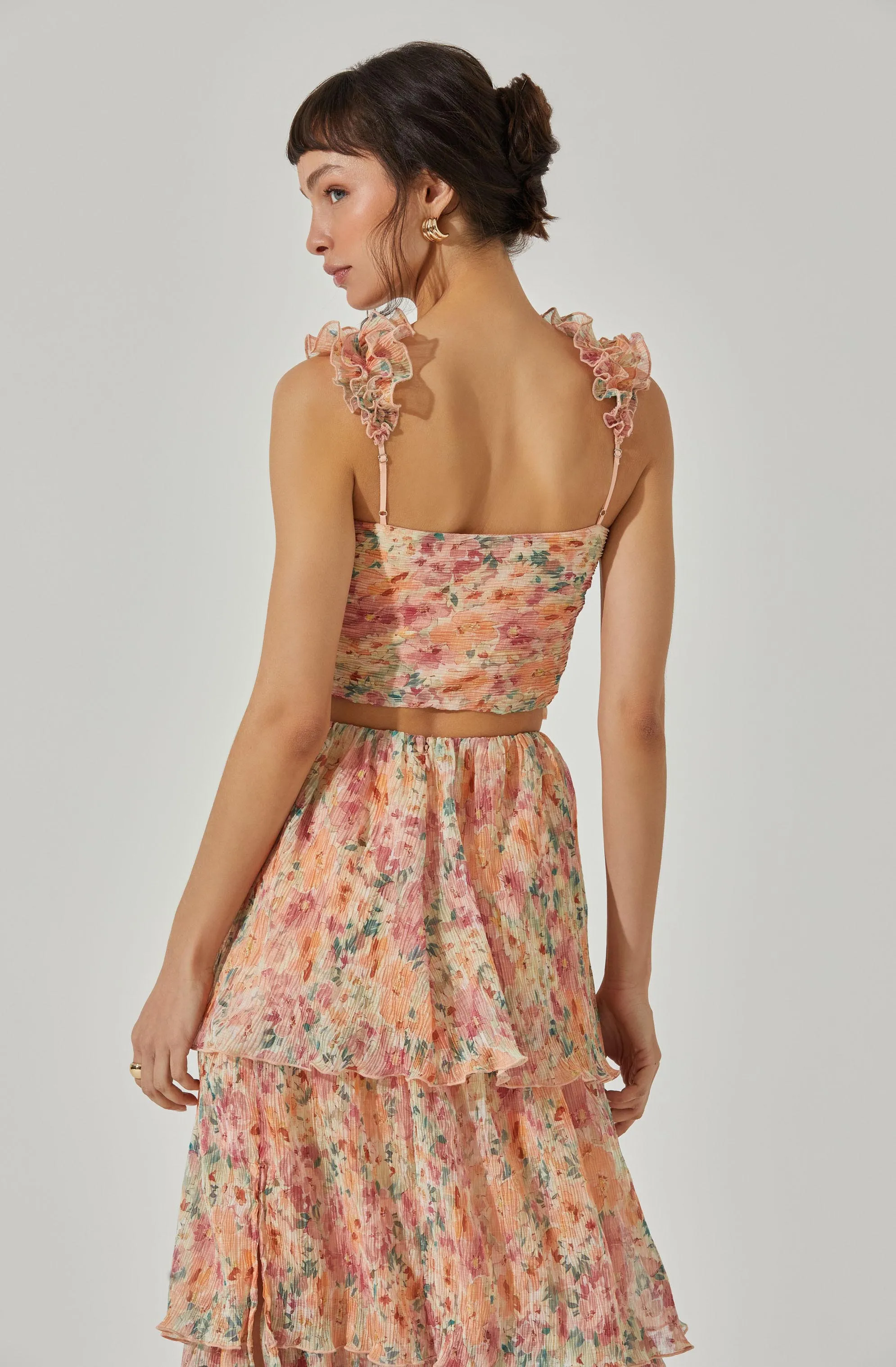 Plisse Cross Bust Top sold by Astr product image thumbnail 5