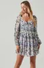 Carina Floral Open Back Mini Dress sold by Astr