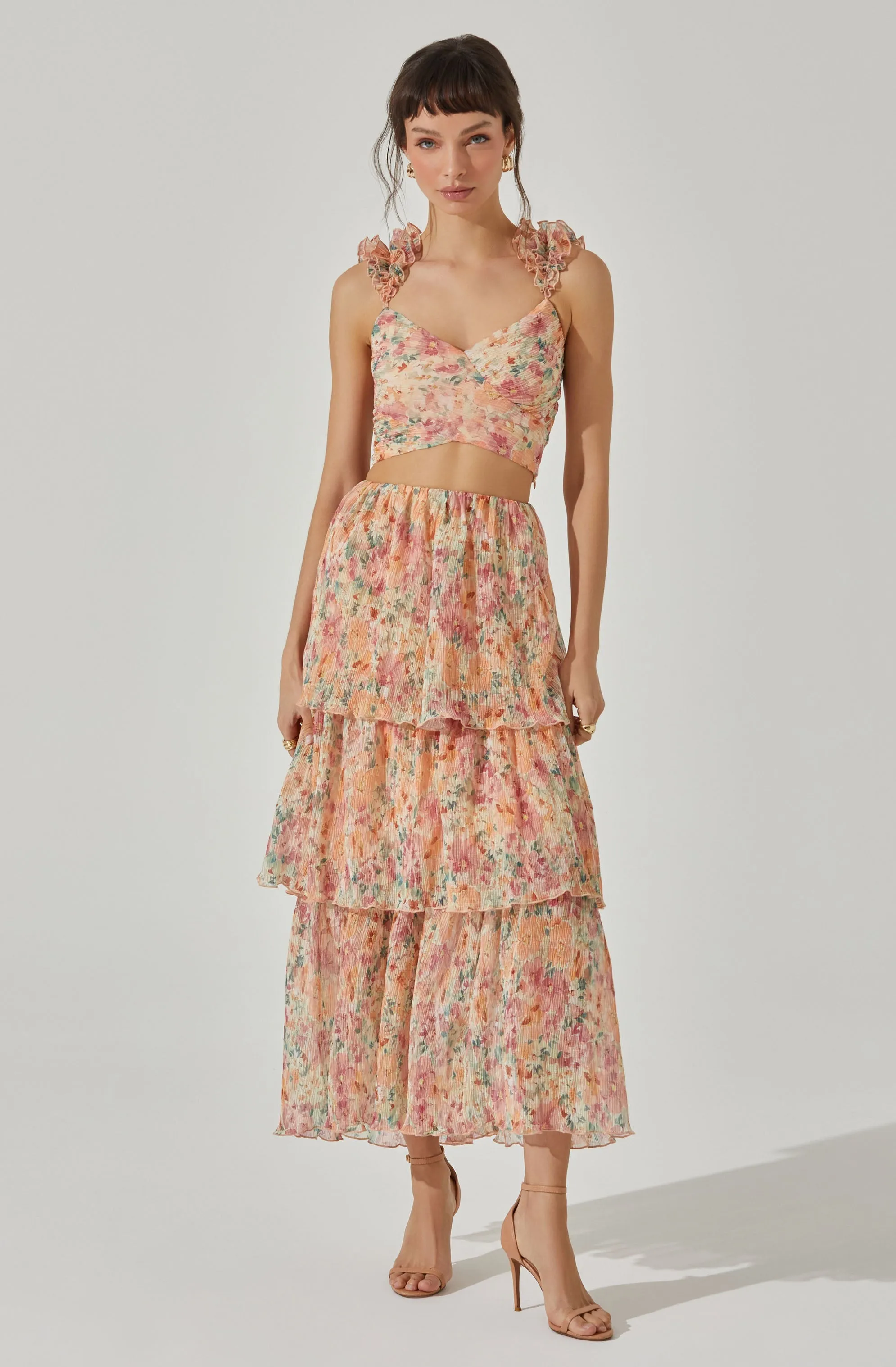 Plisse Cross Bust Top sold by Astr product image thumbnail 2