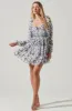 Carina Floral Open Back Mini Dress sold by Astr