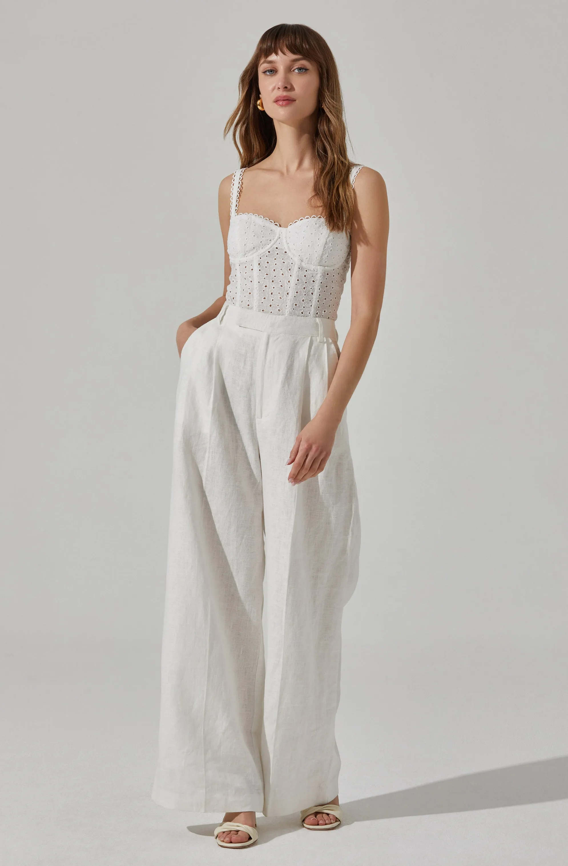 Eyelet Corset Top sold by Astr product image thumbnail 2